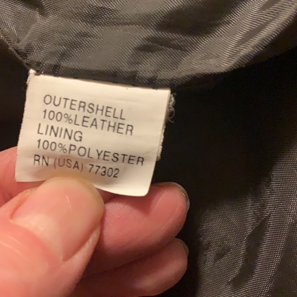 Gray leather jacket size S - Picture 7 of 7